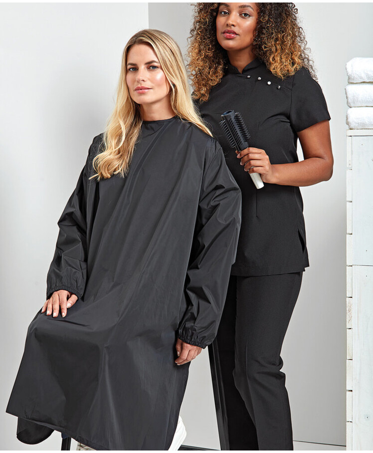 Long sleeve waterproof salon gown Thumbnail