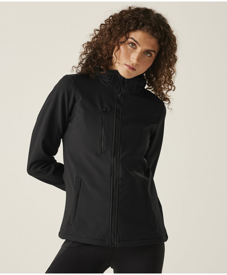 Women's venturer 3-layer hooded softshell jacket Thumbnail