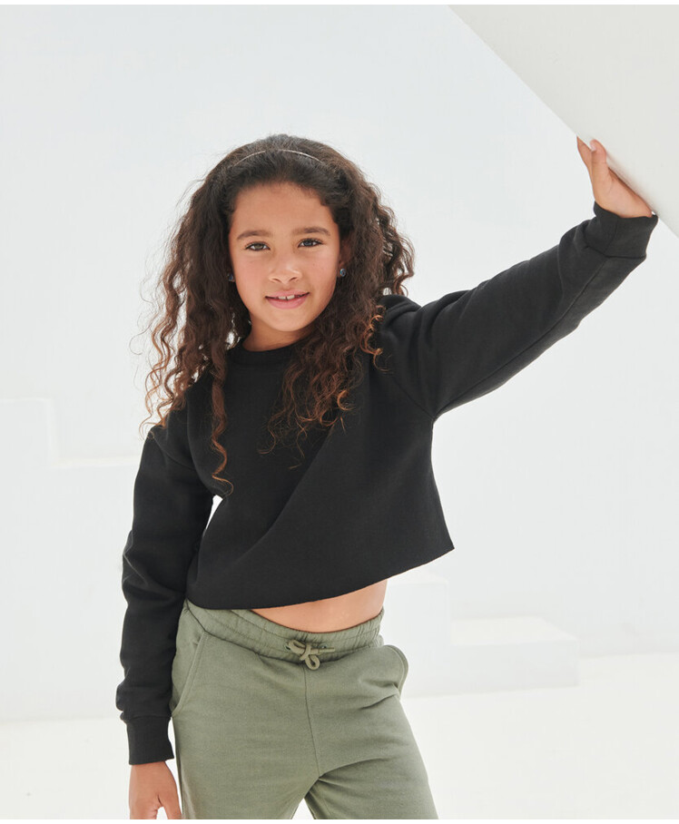 Kids cropped slounge sweat Thumbnail
