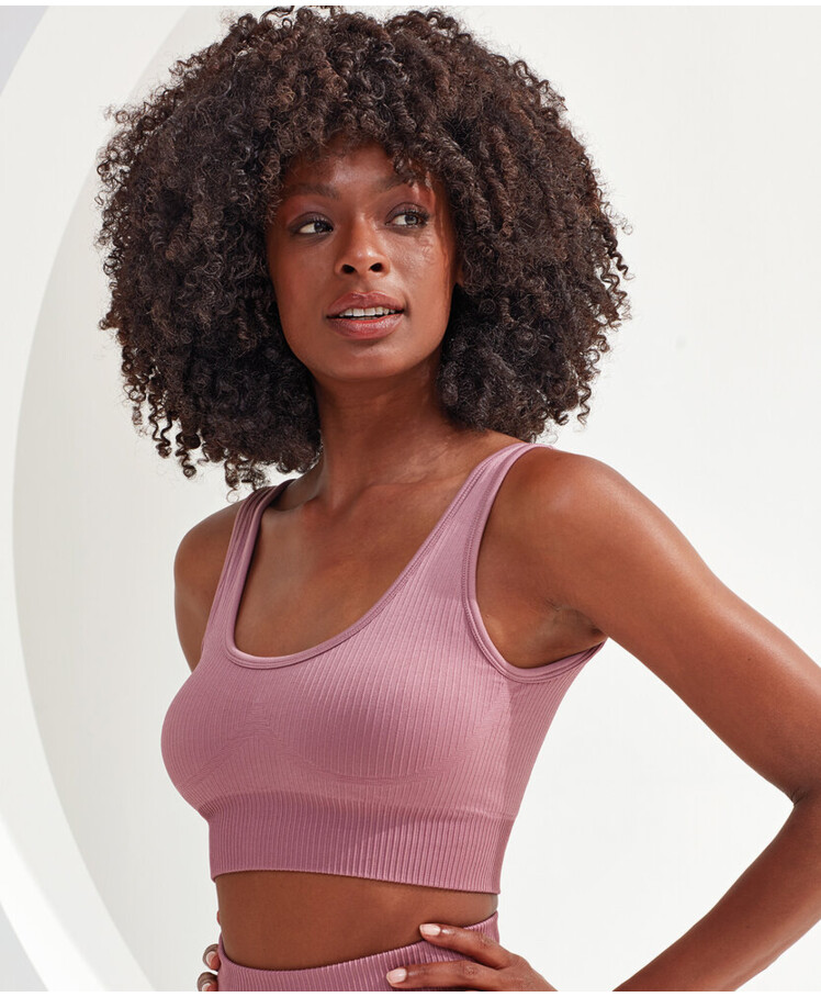 Women's TriDri® ribbed seamless 3D fit multi-sport bra Thumbnail