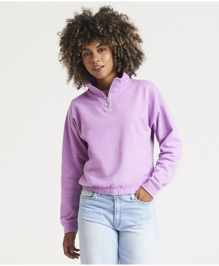 Women's cropped ¼-zip sweat Thumbnail