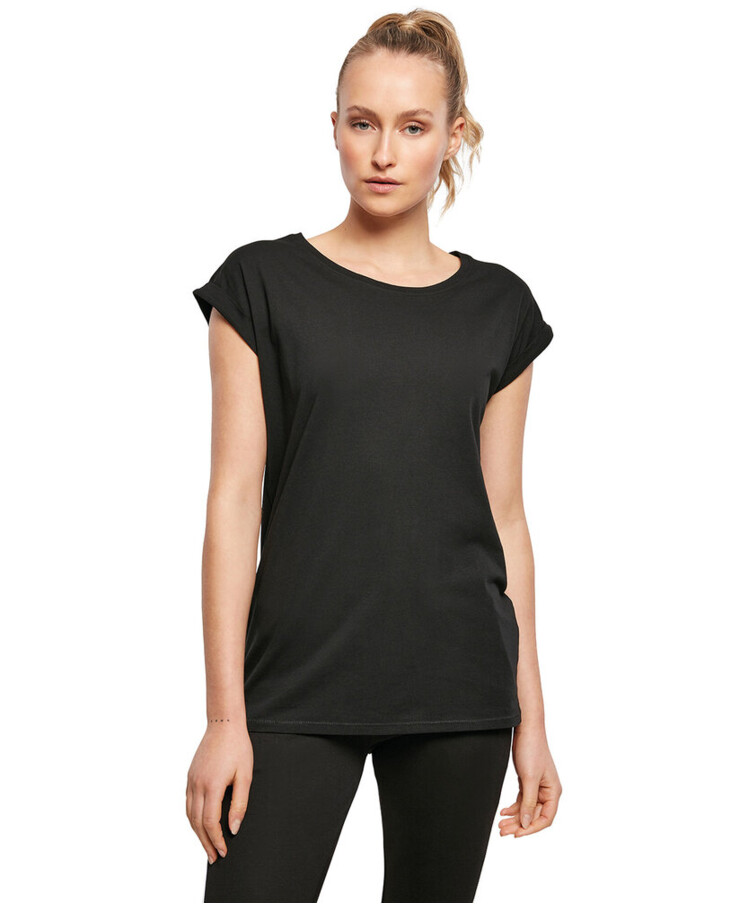 Women's organic extended shoulder tee Thumbnail