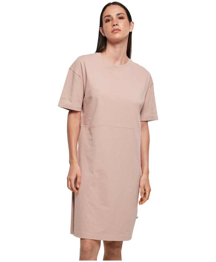 Women's organic oversizes slit tee dress Thumbnail