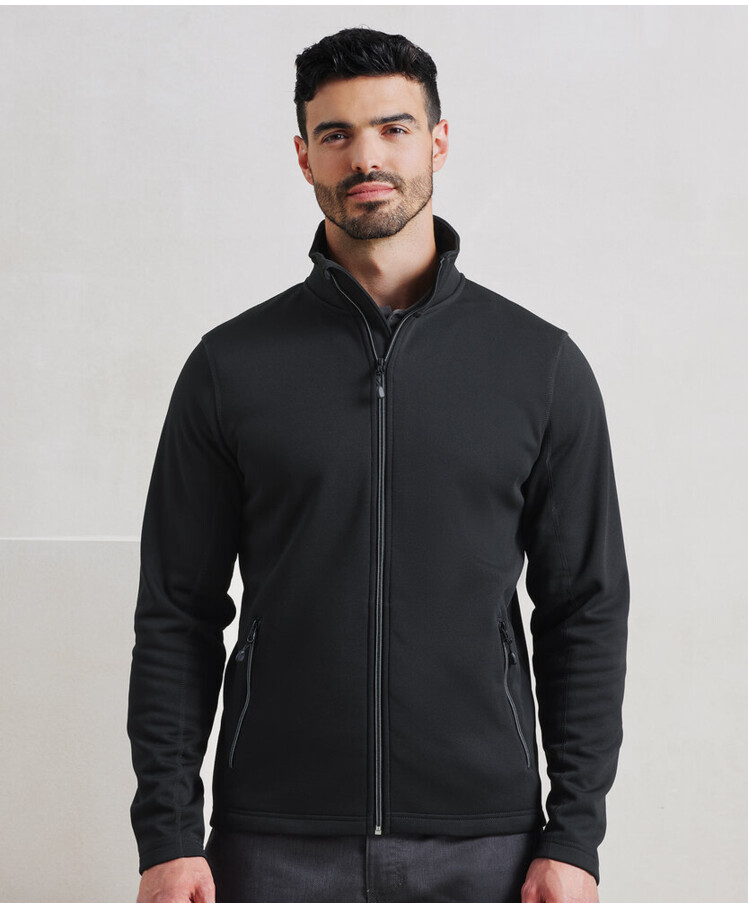 Men's spun dyed sustainable zip-through sweatshirt Thumbnail