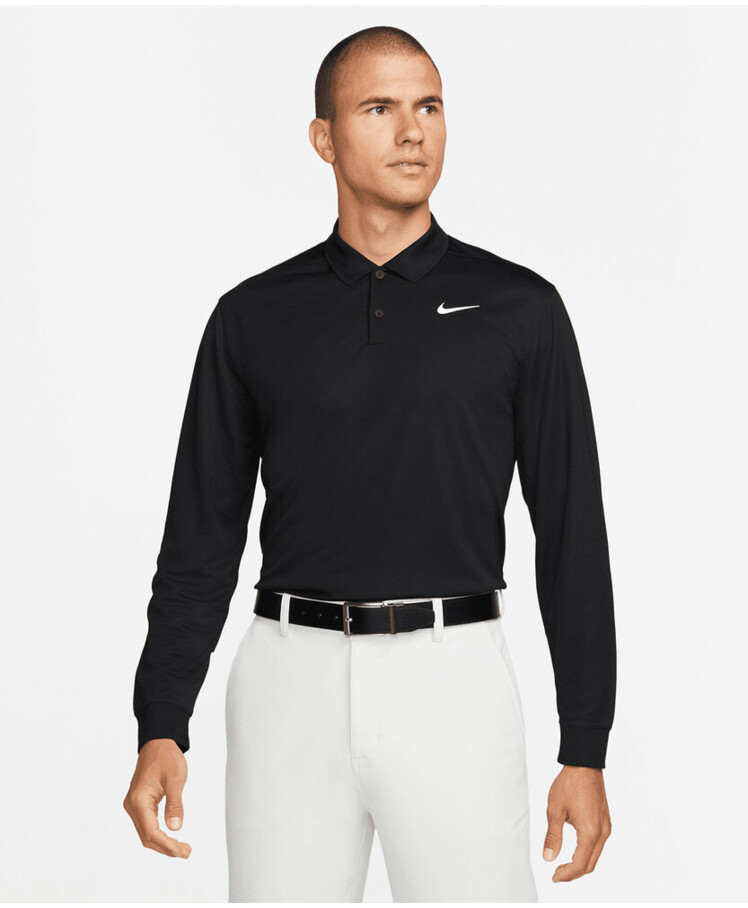 Nike Dri-FIT Victory solid long sleeve polo Thumbnail