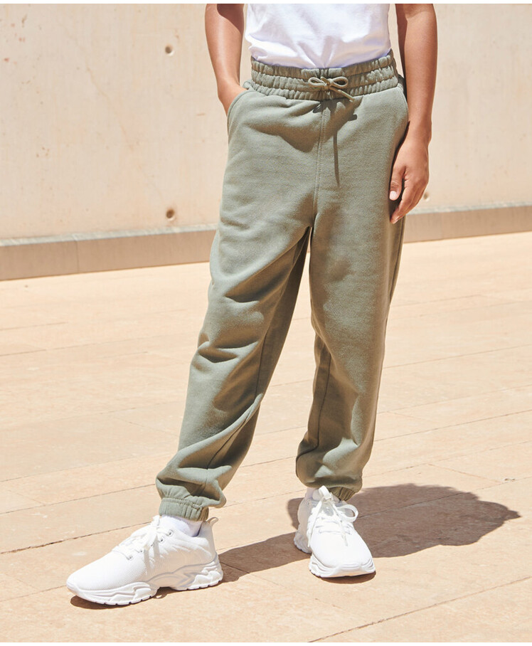 Kids sustainable fashion cuffed joggers Thumbnail
