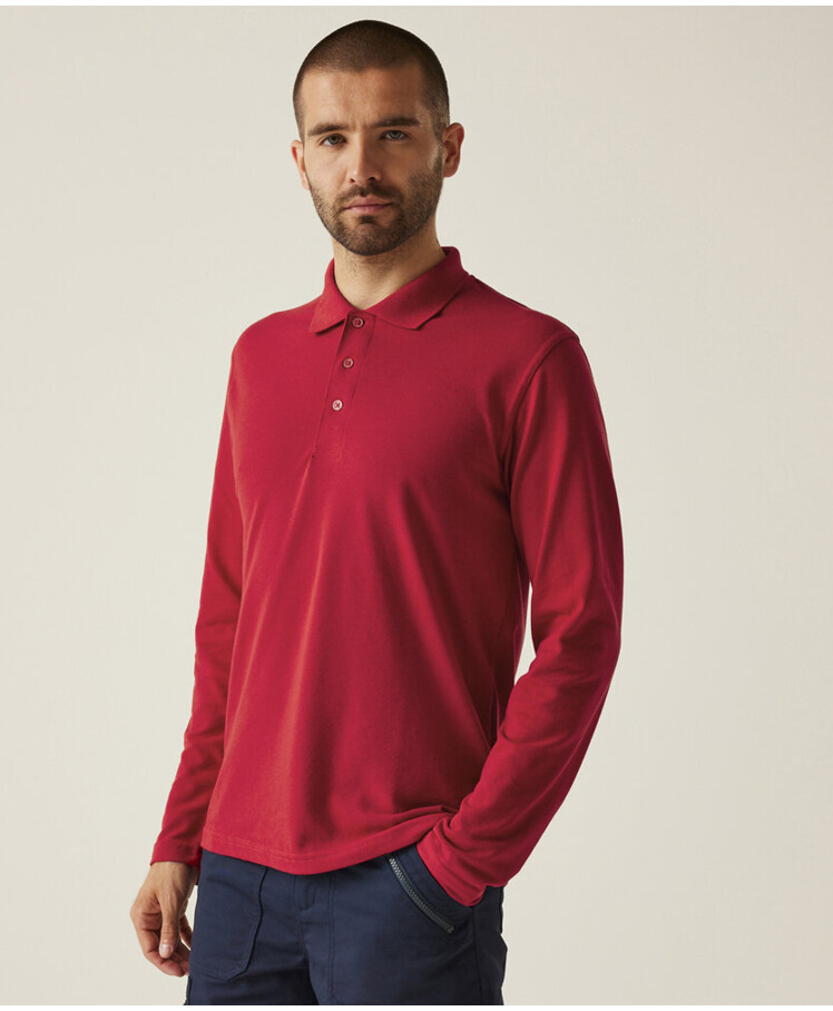 Pro 65/35 long sleeve polo Thumbnail