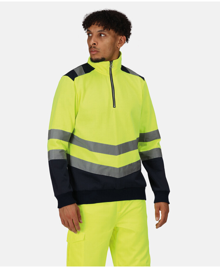 Pro hi-vis ¼-zip sweatshirt Thumbnail