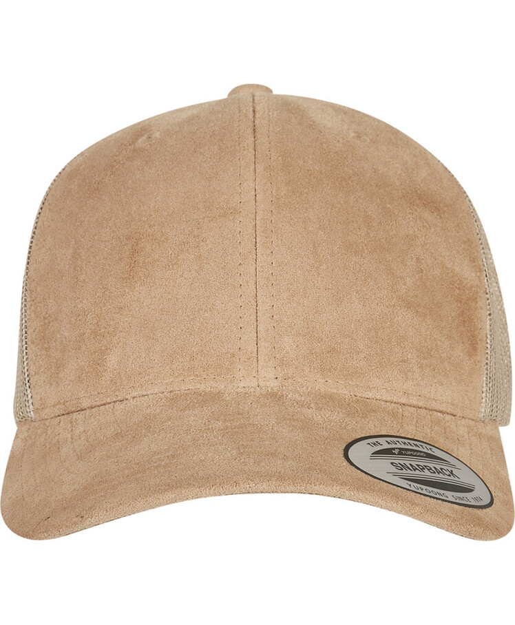 Imitation suede leather trucker cap (6606SU) Thumbnail
