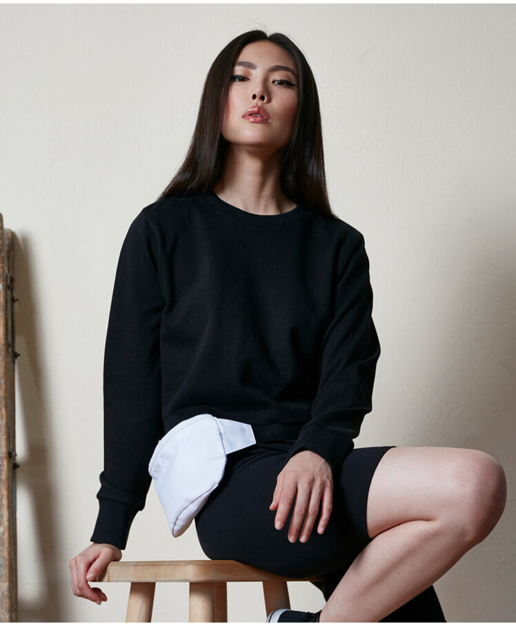 Women’s terry cropped crew Thumbnail