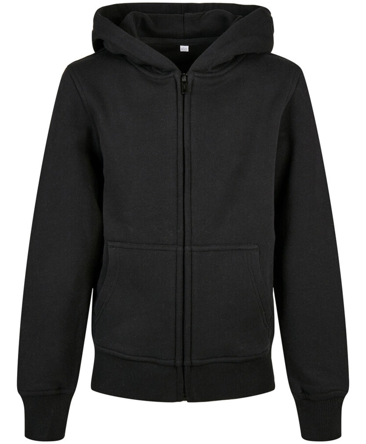 Organic kids basic zip hoodie Thumbnail