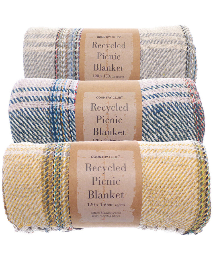 Recycled picnic blanket Thumbnail