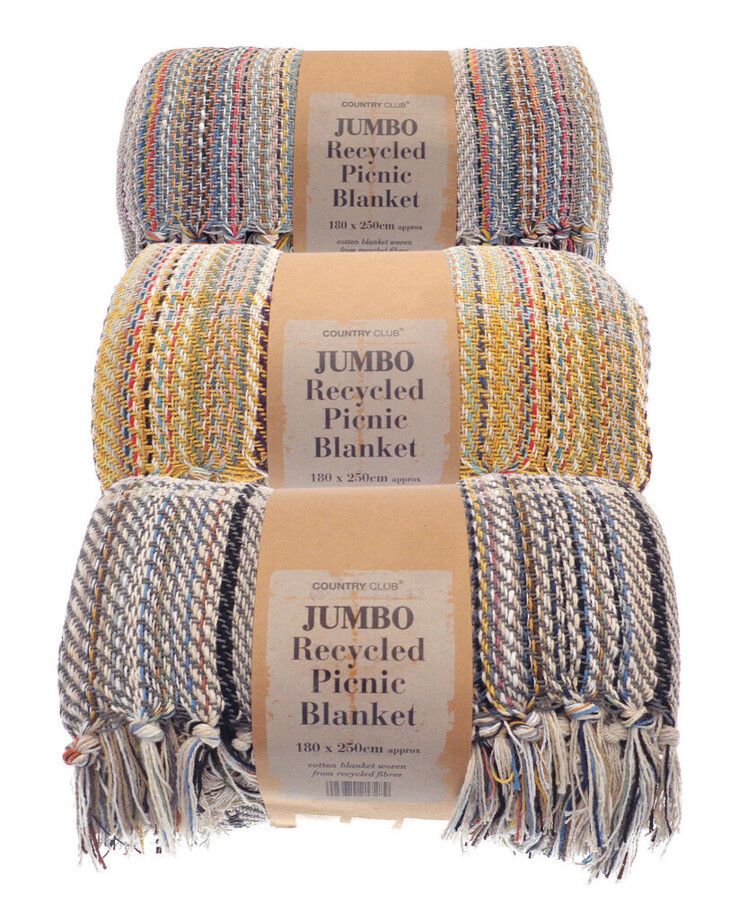Jumbo recycled picnic blanket Thumbnail