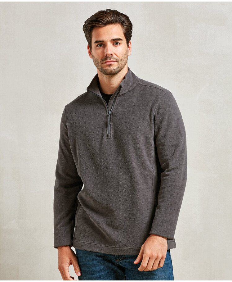 Unisex ‘Recyclight’ 1/4 zip microfleece Thumbnail