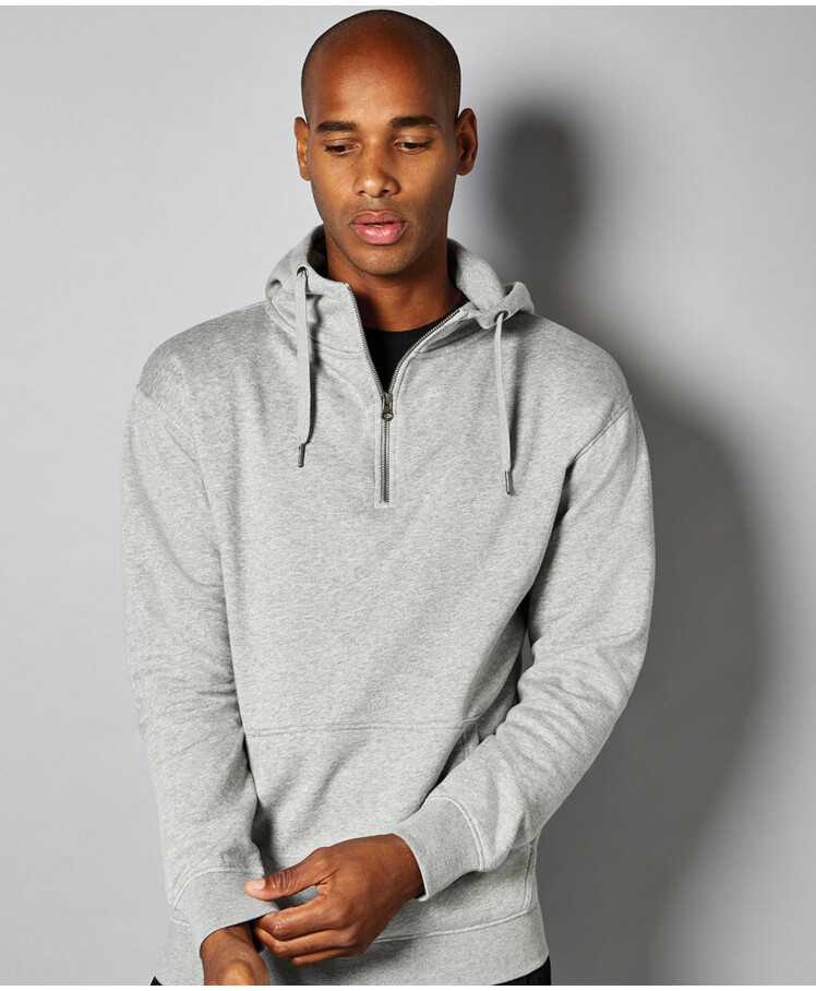 Regular fit 1/4 zip hoodie Thumbnail