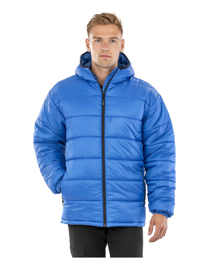 Recycled hooded padded parka Thumbnail