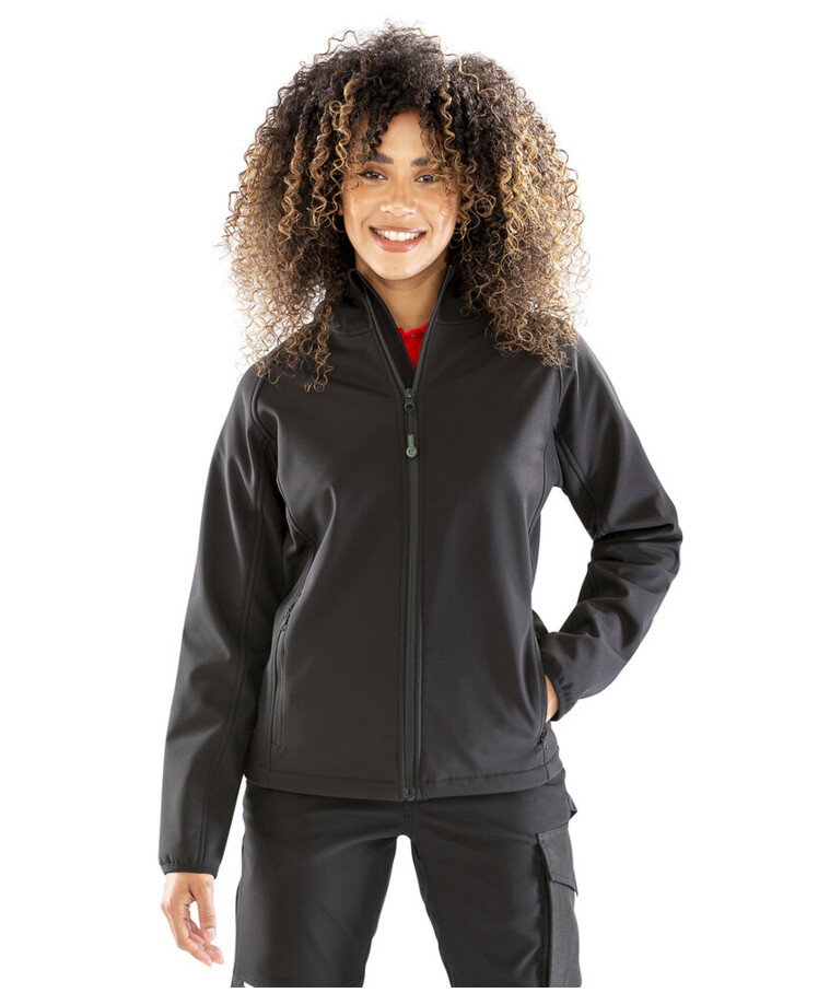 Women’s recycled 3-layer printable hooded softshell Thumbnail