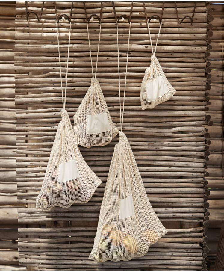 Organic cotton mesh sacks Thumbnail
