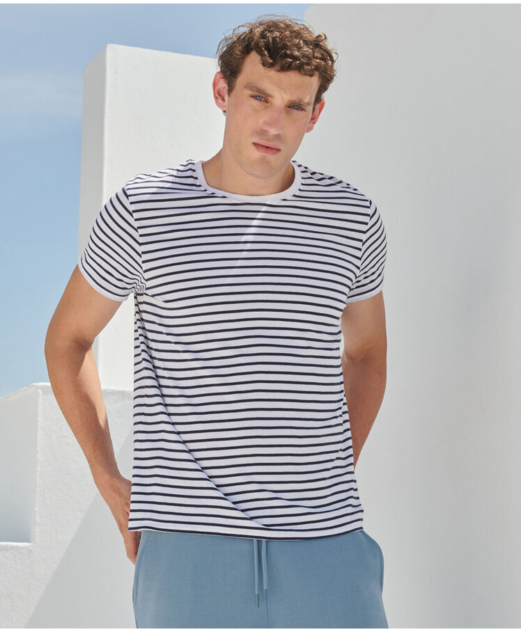 Unisex striped T Thumbnail