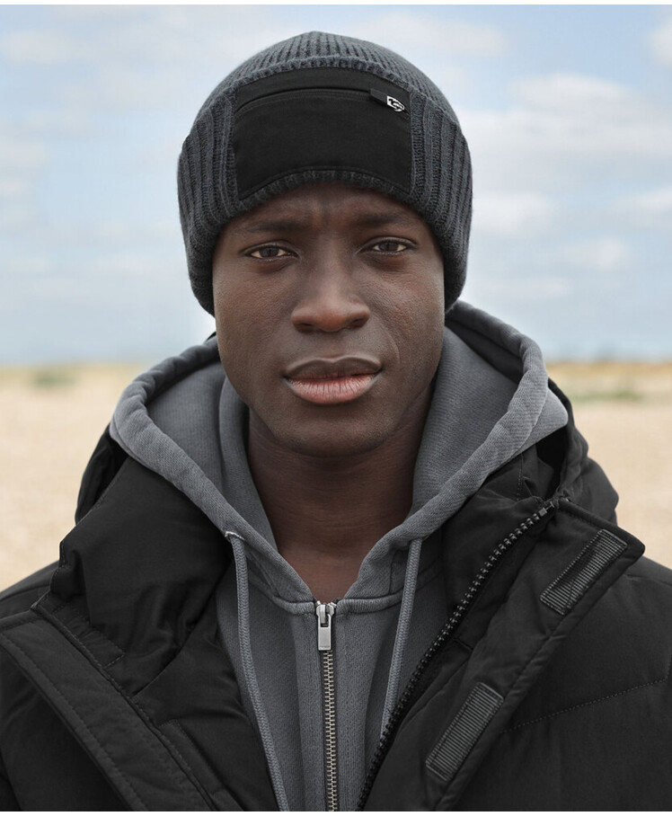 Zip patch beanie Thumbnail