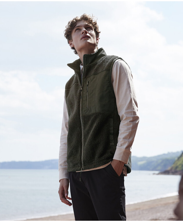 Recycled sherpa gilet Thumbnail