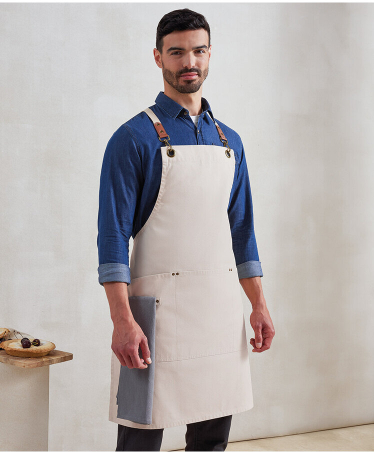 Clip ‘n’ Clasp cross-back bib apron Thumbnail