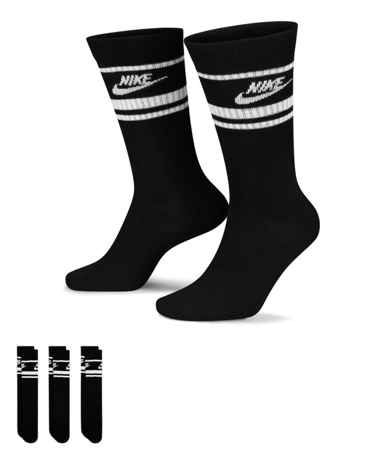 Nike Dri-FIT Sportswear everyday essential socks (3 pairs) Thumbnail