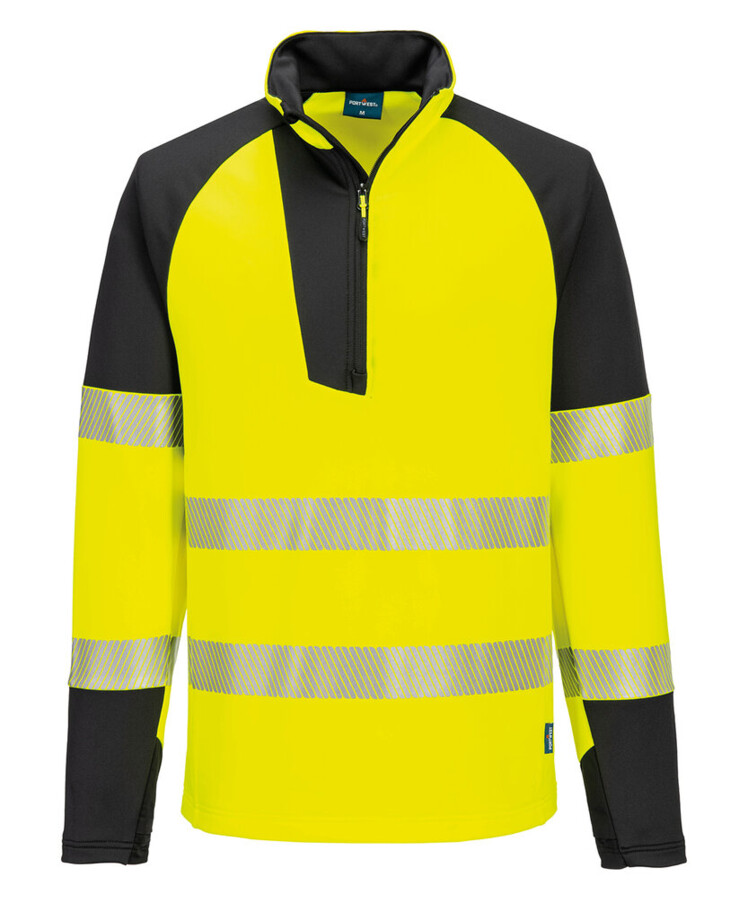 PW3 Hi-vis ¼-zip sweatshirt (T172) Thumbnail