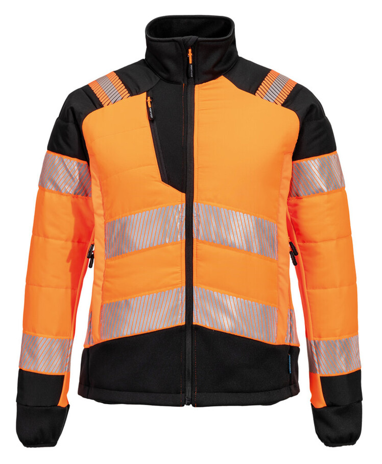 Women’s PW3 Hi-vis hybrid baffle jacket (T171) Thumbnail