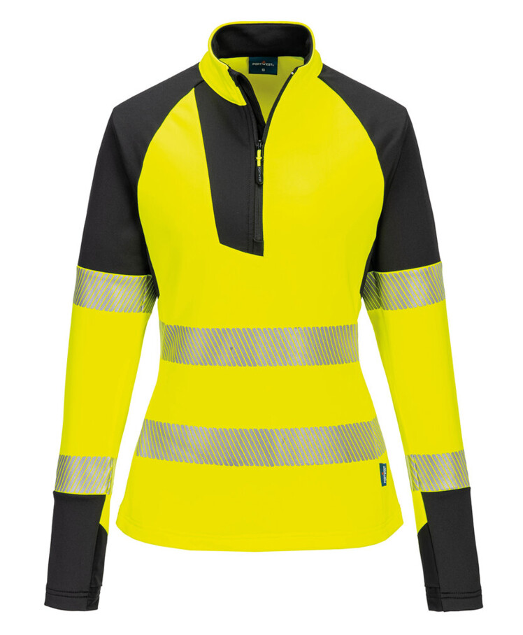 Women’s PW3 Hi-vis ¼-zip sweatshirt (T173) Thumbnail