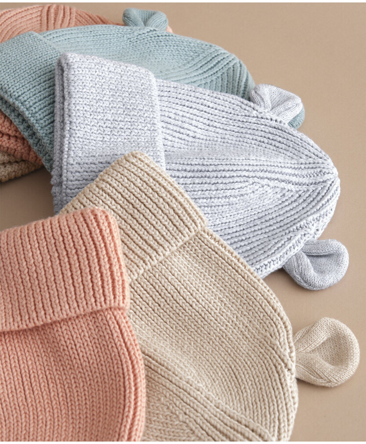 Organic baby bear beanie Thumbnail