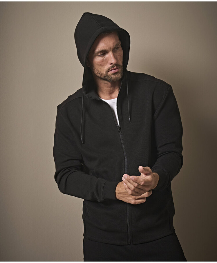 Ribbed interlock hooded full-zip (5508) Thumbnail