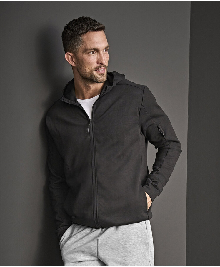 Athletic hooded full-zip sweatshirt (5706) Thumbnail