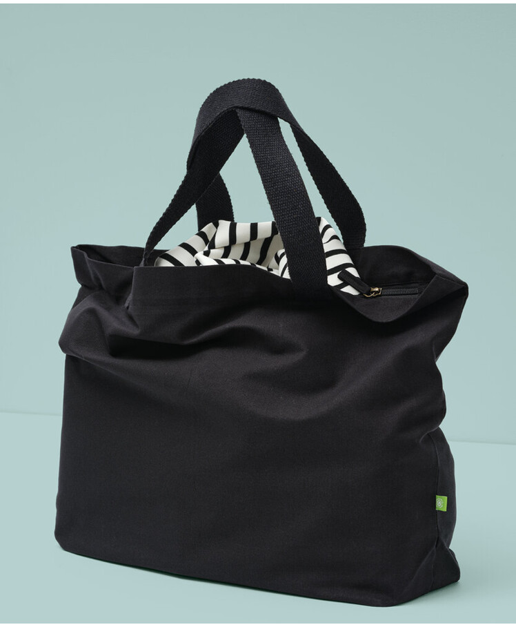 Elba organic canvas premium zip tote Thumbnail