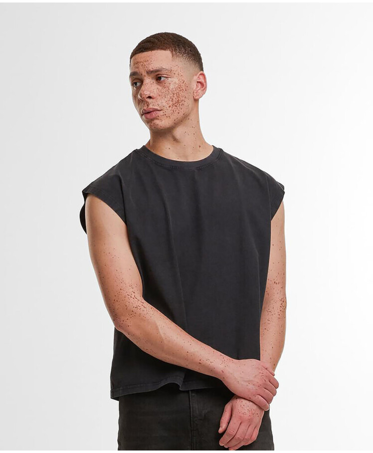 Vintage cropped heavy sleeveless tee Thumbnail