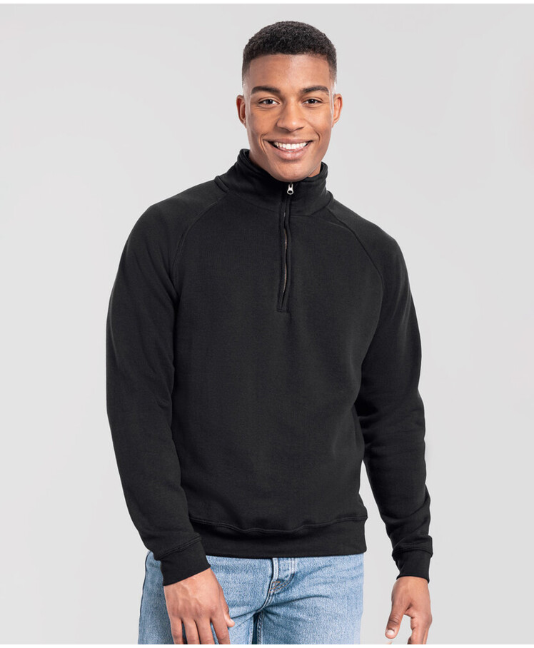 Iconic premium zip-neck sweat Thumbnail