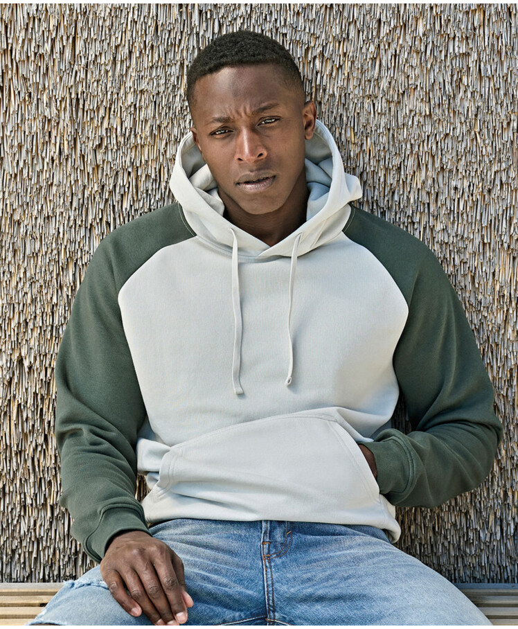 UNLABELED two-tone hooded sweatshirt (5156) Thumbnail