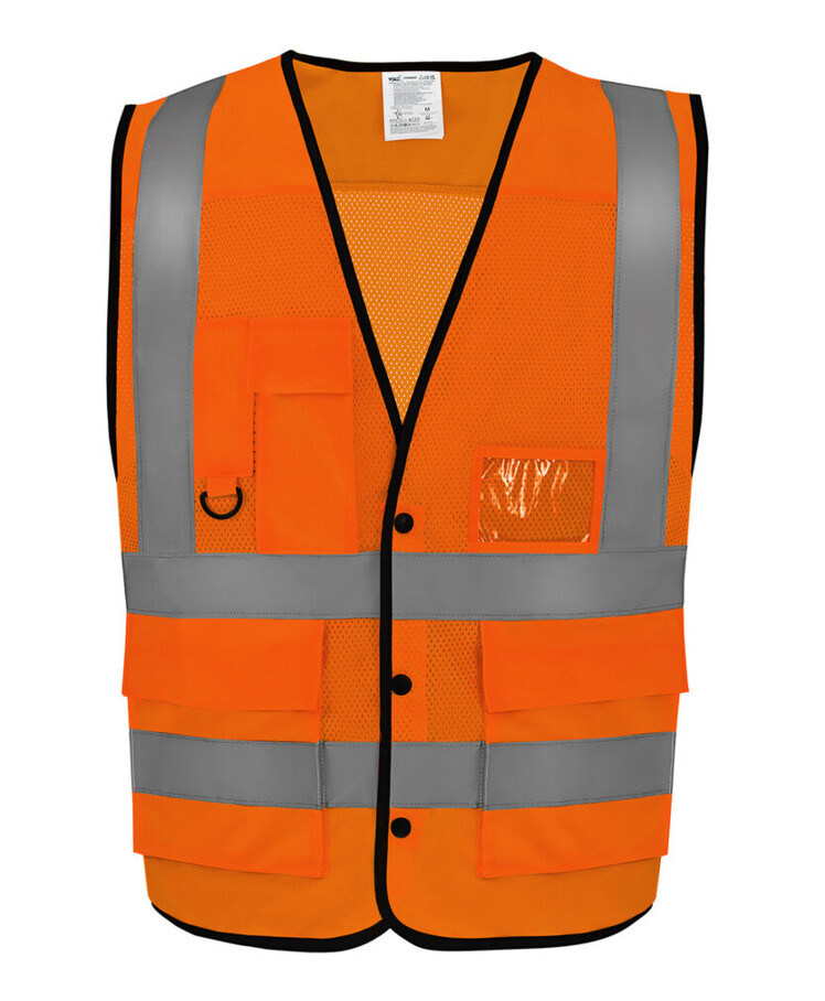 Hi-vis superior open mesh button waistcoat (HVW860) Thumbnail