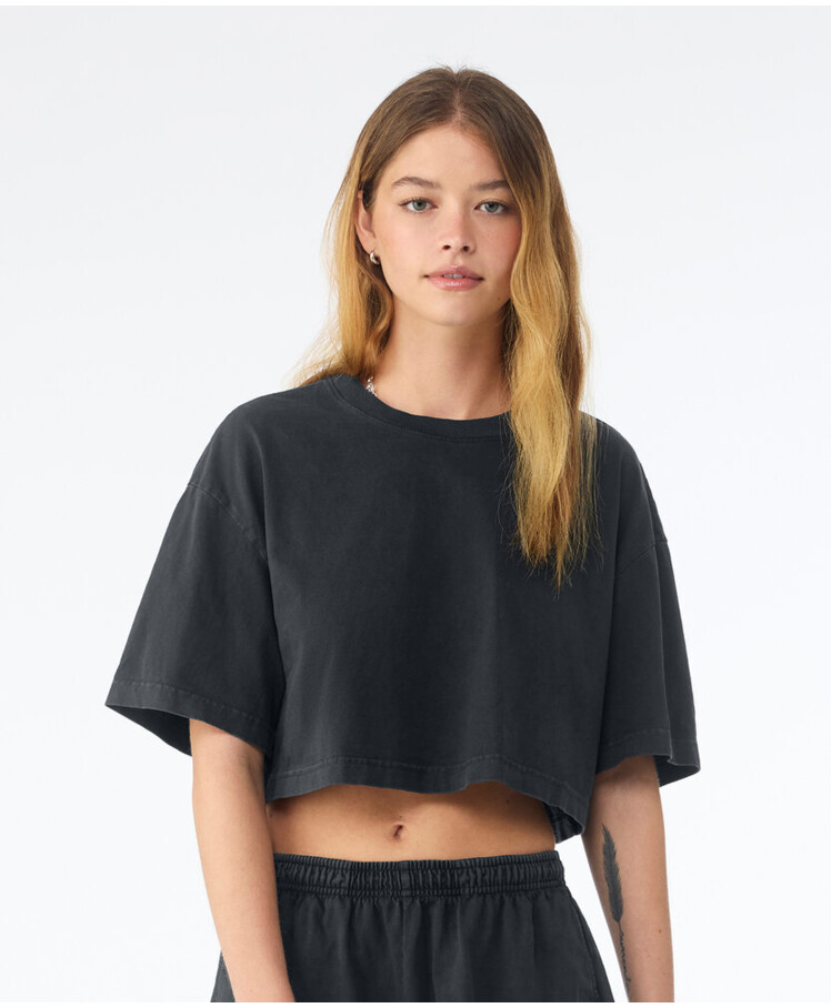 Women’s heavyweight washed cropped tee Thumbnail
