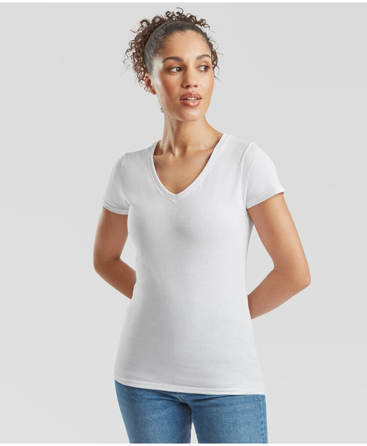 Women's valueweight v-neck T Thumbnail