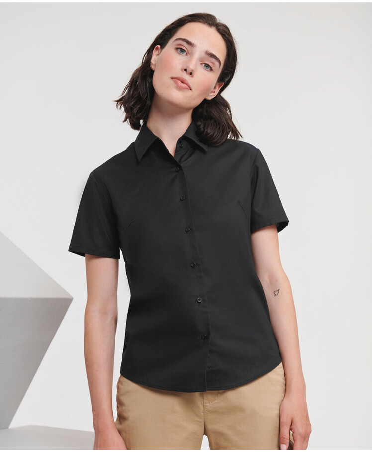 Women's short sleeve Oxford shirt Thumbnail