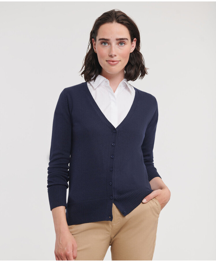 Women's v-neck knitted cardigan Thumbnail