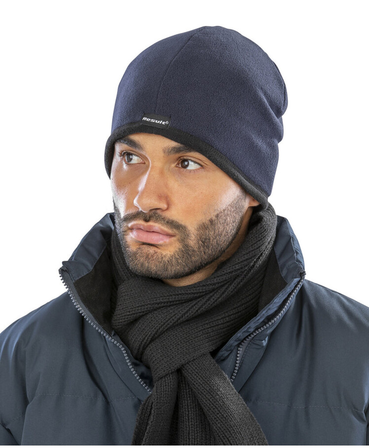 Reversible microfleece bob hat Thumbnail