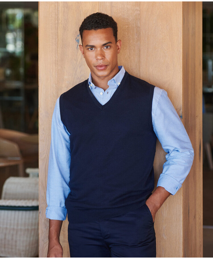 Sleeveless v-neck jumper Thumbnail