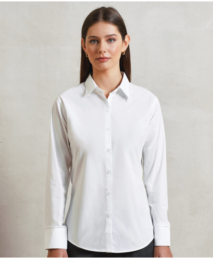 Women's supreme poplin long sleeve shirt Thumbnail