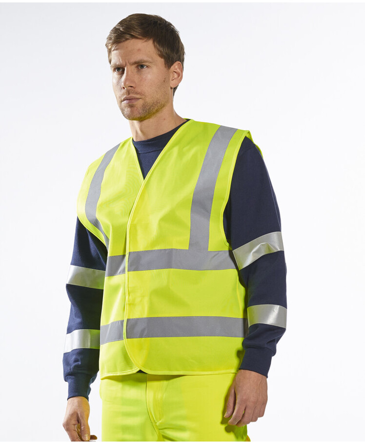 Hi-vis two-band-and-brace vest (C470) Thumbnail