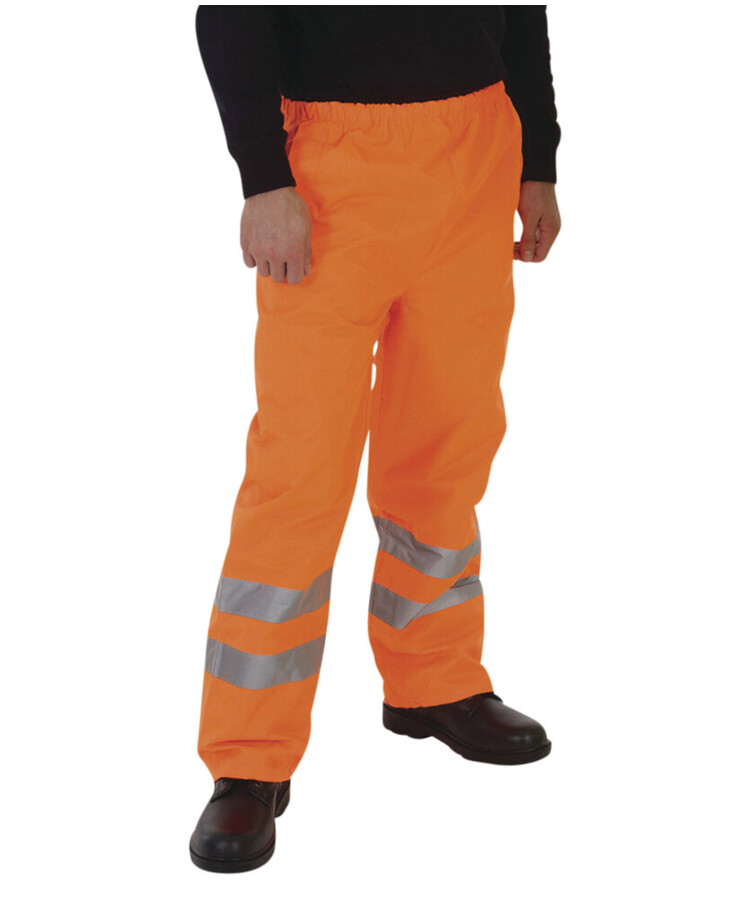 Hi-vis waterproof overtrousers (HVS462) Thumbnail