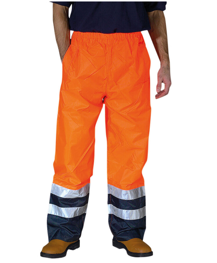 Hi-vis waterproof overtrousers (HVS463) Thumbnail