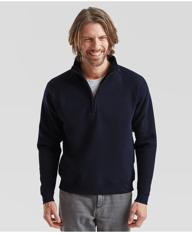 Premium 70/30 zip-neck sweatshirt Thumbnail
