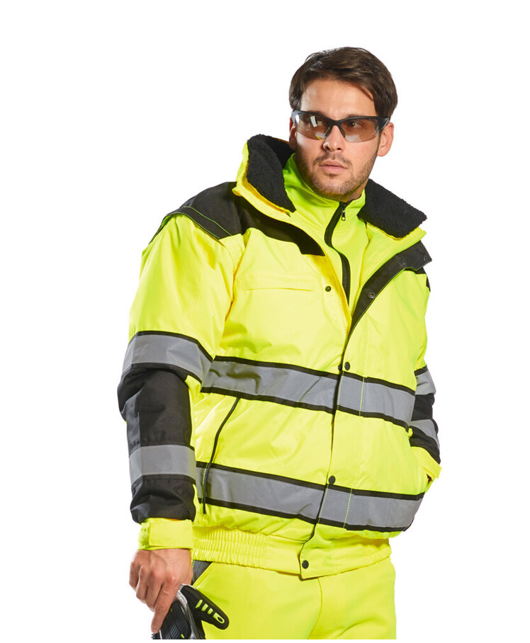 Hi-vis classic bomber jacket (C466) Thumbnail